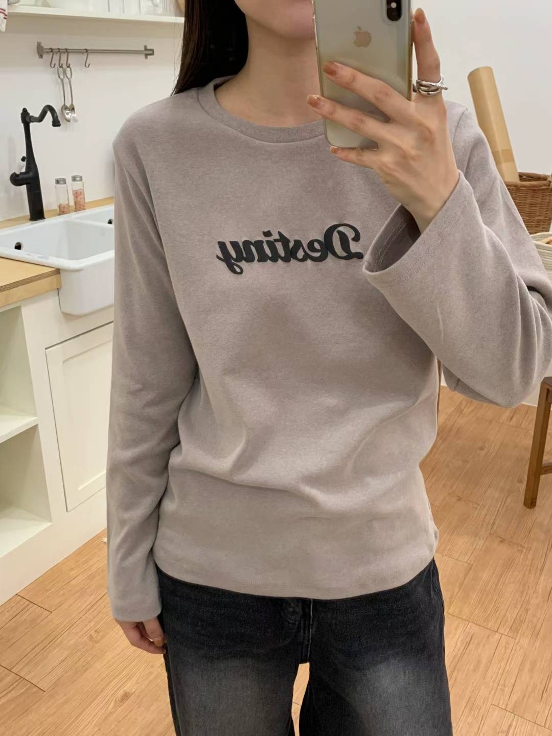 TDOUBLEJ東大門㊣直郵女裝新款休閑25秋冬熱賣時尚推薦長袖T恤TDOUBLEJ長袖T恤圖色4