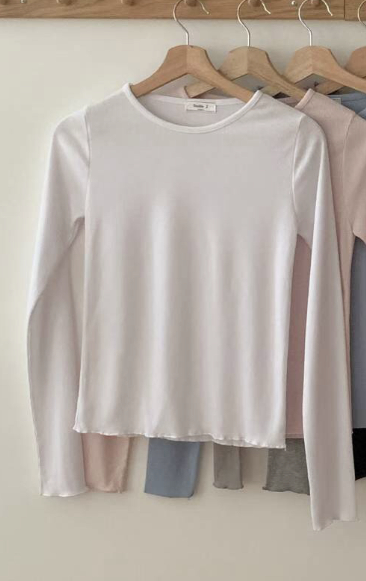 TDOUBLEJ韓國直郵㊣女士新款休閑人氣推薦熱賣25秋冬長袖T恤TDOUBLEJ長袖T恤圖色1