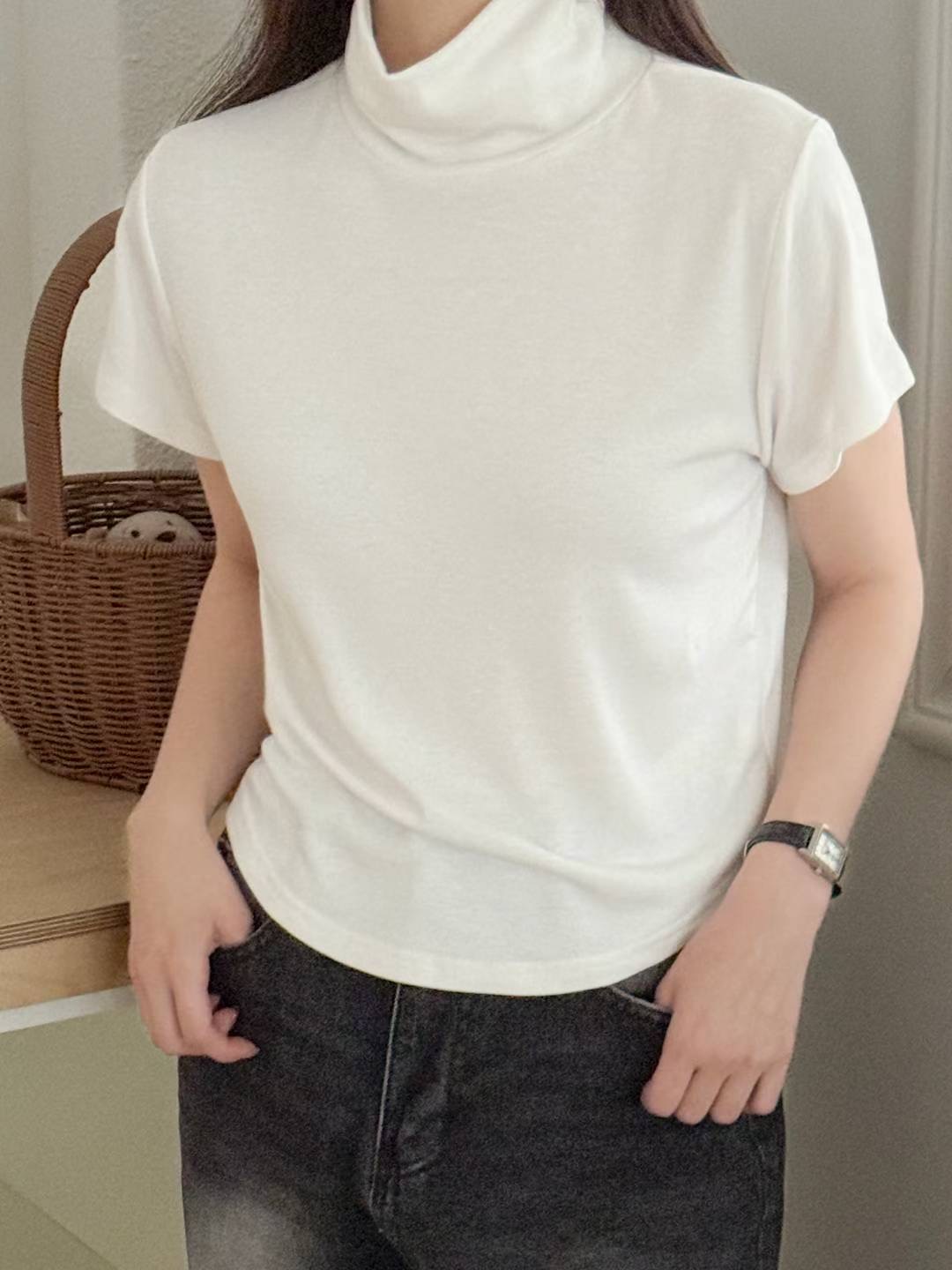 TDOUBLEJ東大門㊣代購女裝新款推薦職業時尚熱賣休閑人氣T恤TDOUBLEJT恤圖色1