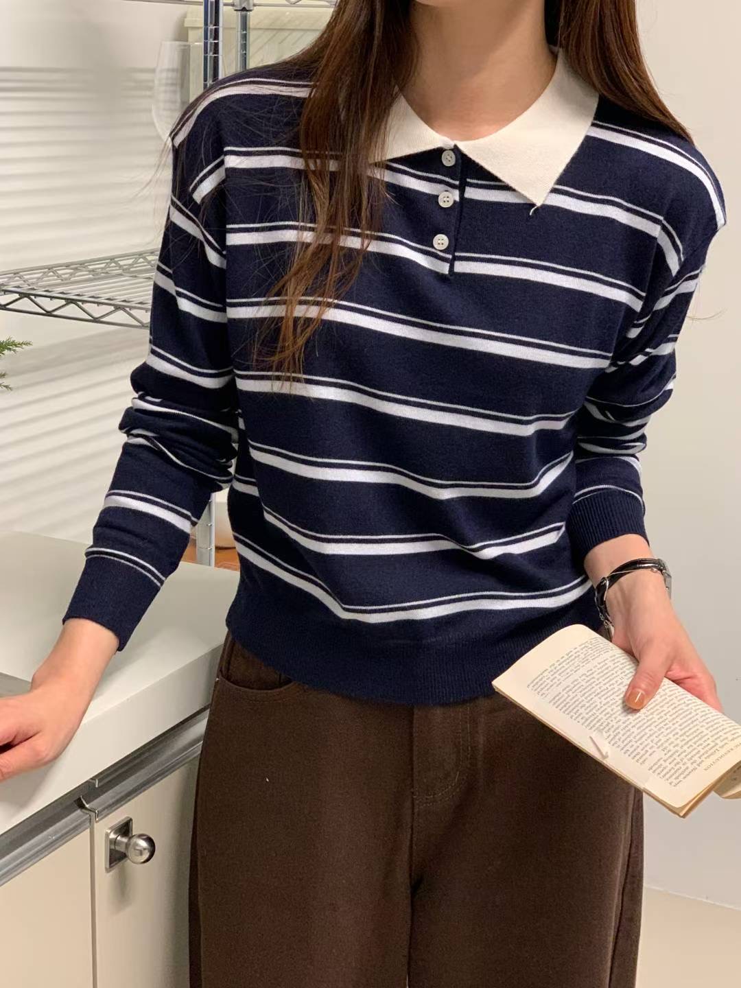 TDOUBLEJ韓國代購㊣女裝新品時尚職業熱賣人氣推薦休閑針織衫TDOUBLEJ針織衫圖色5