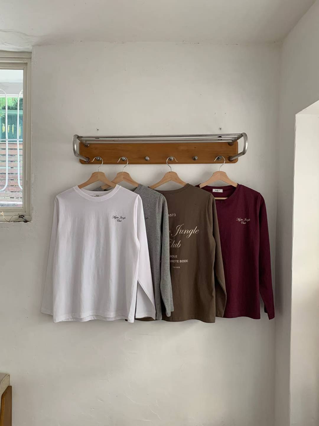 TDOUBLEJ東大門㊣直郵女裝新款休閑推薦熱賣職業時尚長袖T恤TDOUBLEJ長袖T恤