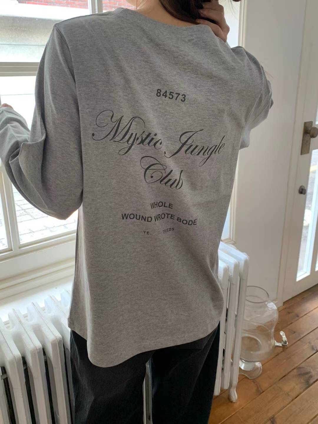 TDOUBLEJ東大門㊣直郵女裝新款休閑推薦熱賣職業時尚長袖T恤TDOUBLEJ長袖T恤