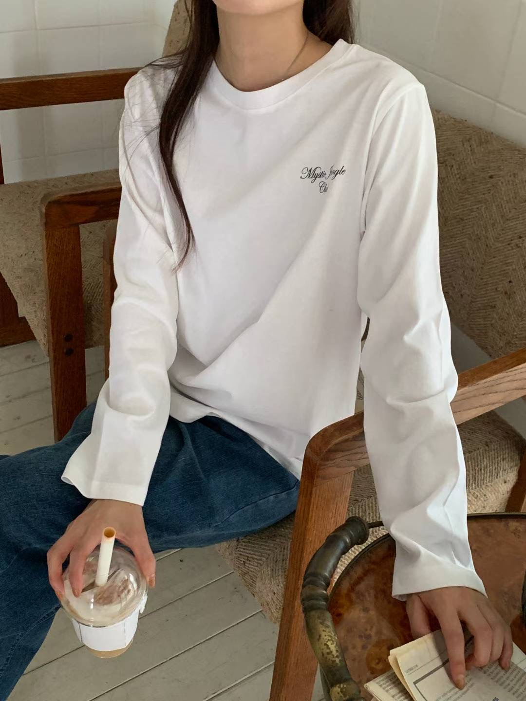 TDOUBLEJ東大門㊣直郵女裝新款休閑推薦熱賣職業時尚長袖T恤TDOUBLEJ長袖T恤圖色1