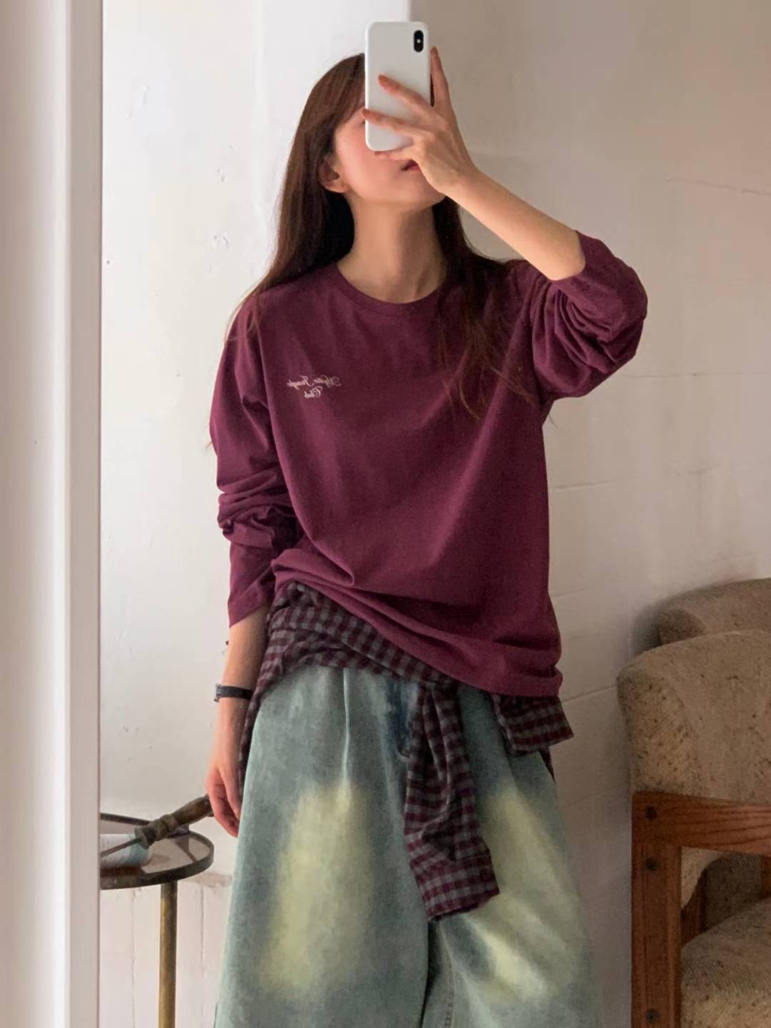 TDOUBLEJ東大門㊣直郵女裝新款休閑推薦熱賣職業時尚長袖T恤TDOUBLEJ長袖T恤圖色4