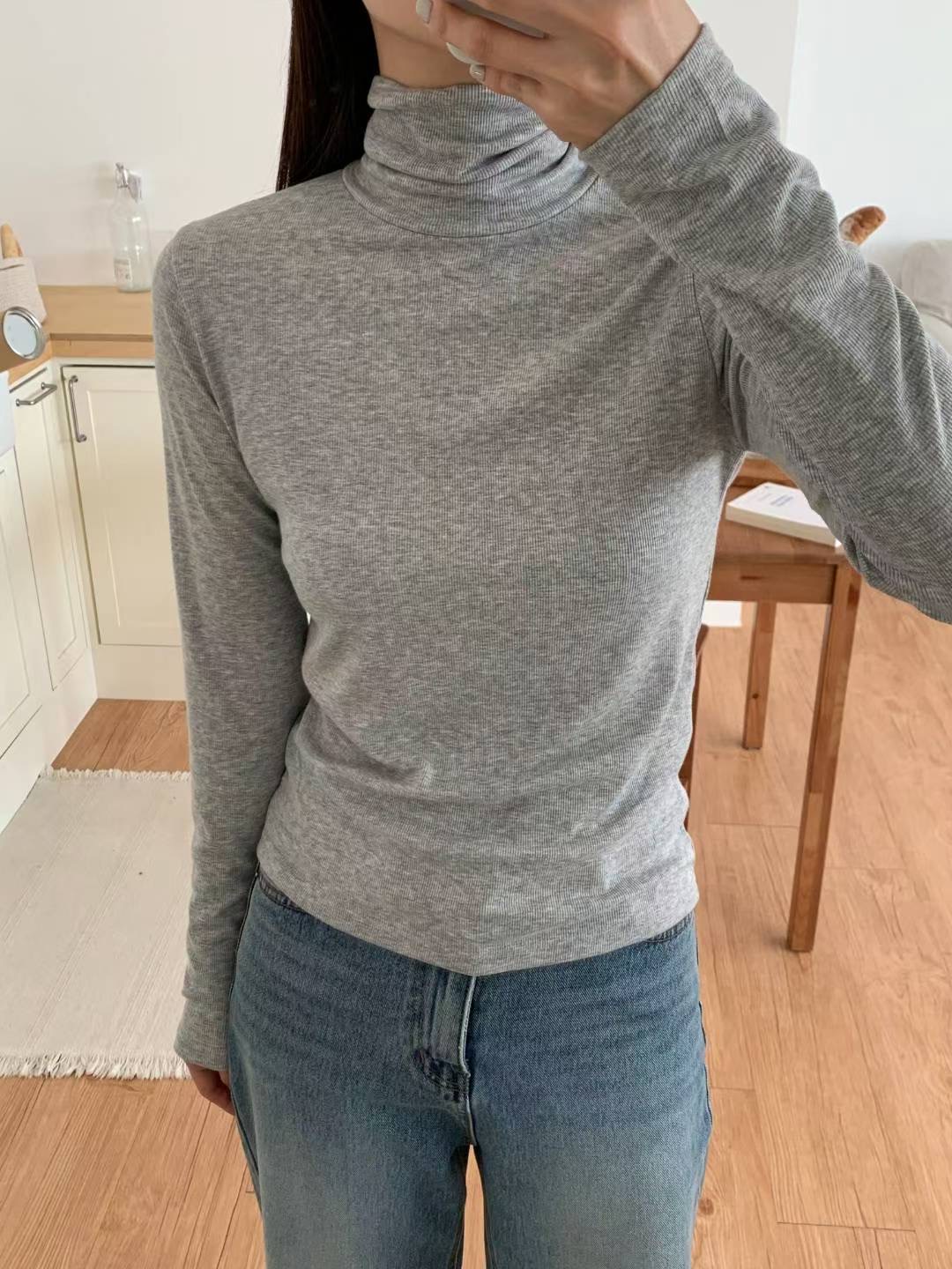 TDOUBLEJ韓國代購㊣女士新品職業25秋冬推薦時尚熱賣長袖T恤TDOUBLEJ長袖T恤圖色2