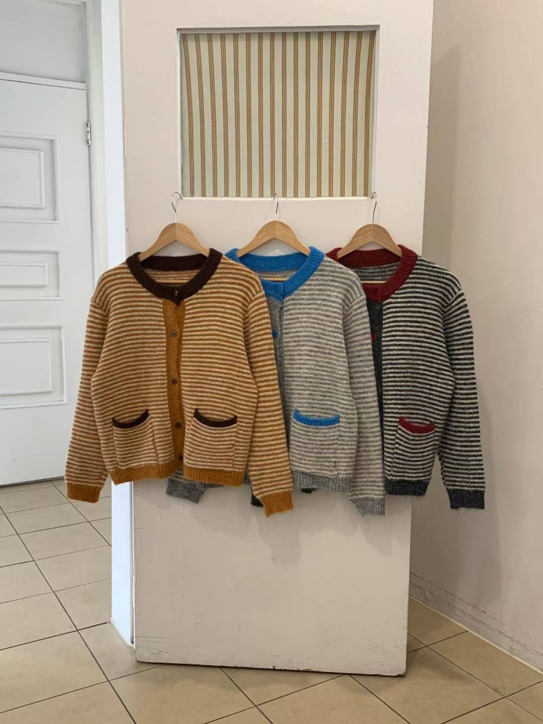 TDOUBLEJ韓國直郵㊣女裝新品人氣時尚職業熱賣推薦針織衫開衫TDOUBLEJ針織衫