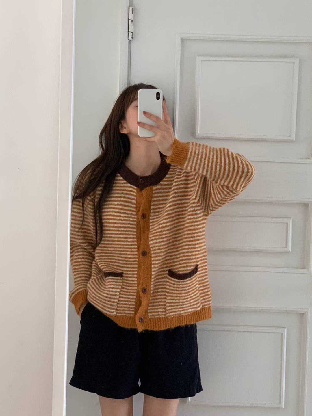 TDOUBLEJ韓國直郵㊣女裝新品人氣時尚職業熱賣推薦針織衫開衫TDOUBLEJ針織衫圖色2