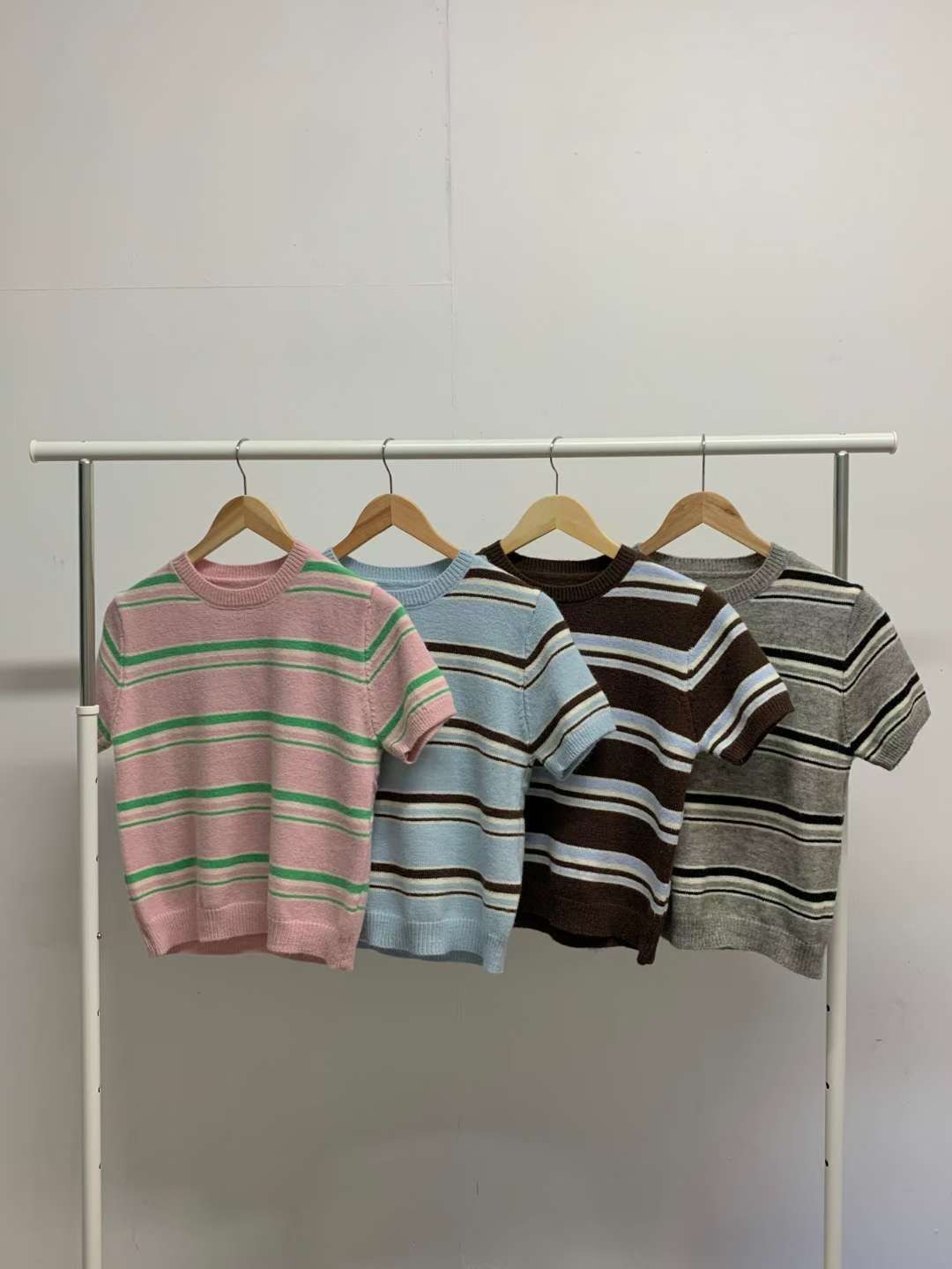 TDOUBLEJ東大門㊣直郵女士新品人氣職業熱賣休閑針織衫條紋TDOUBLEJ針織衫