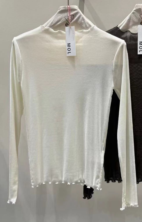 MOL東大門㊣代購女士新款25秋冬休閑職業時尚熱賣人氣長袖T恤MOL長袖T恤圖色1