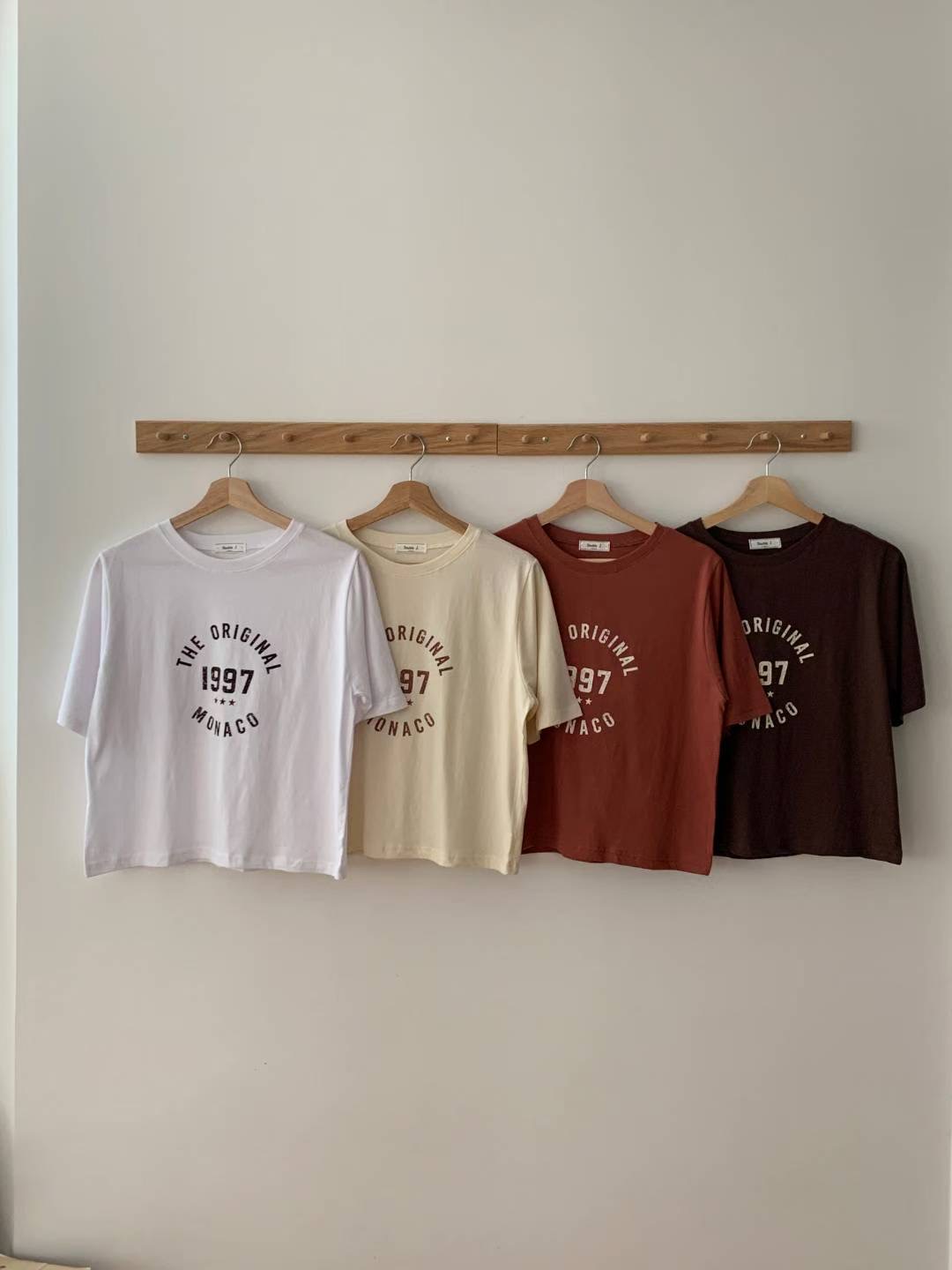 TDOUBLEJ韓國直郵㊣女士新款25秋冬職業熱賣休閑人氣推薦T恤TDOUBLEJT恤