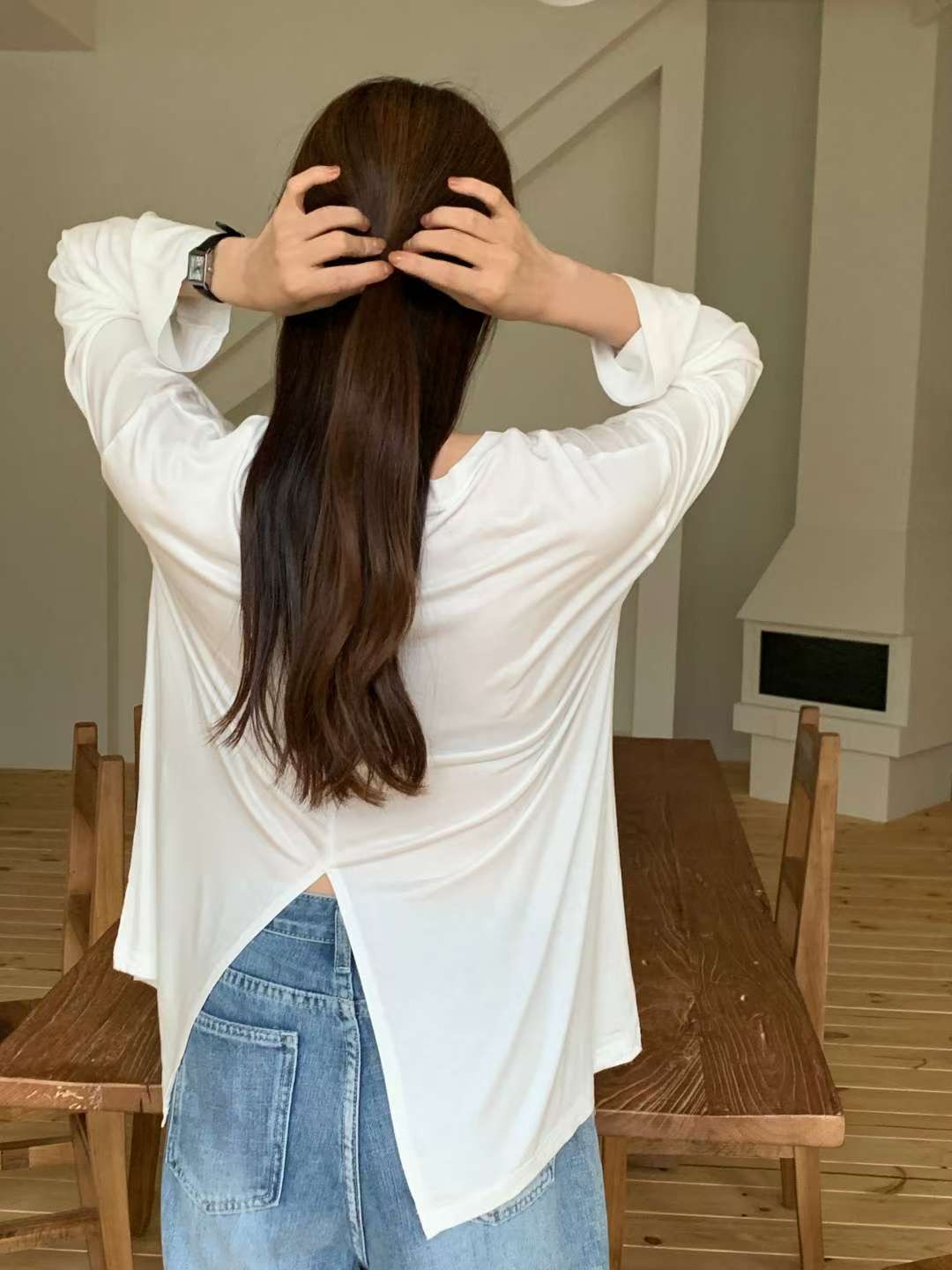 TDOUBLEJ東大門㊣代購女士新品職業熱賣人氣休閑25秋冬長袖T恤TDOUBLEJ長袖T恤