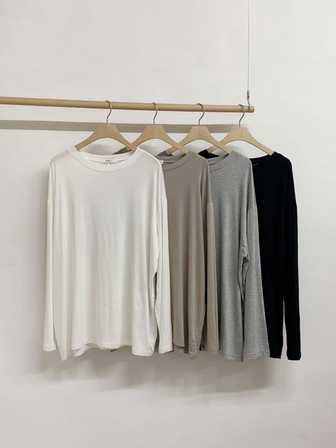 TDOUBLEJ東大門㊣代購女士新品職業熱賣人氣休閑25秋冬長袖T恤TDOUBLEJ長袖T恤