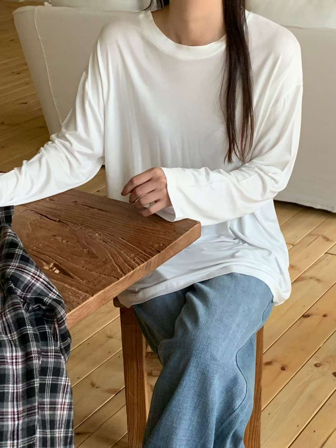 TDOUBLEJ東大門㊣代購女士新品職業熱賣人氣休閑25秋冬長袖T恤TDOUBLEJ長袖T恤圖色1