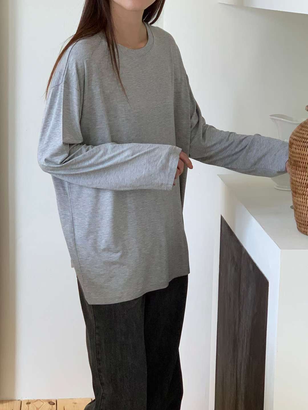 TDOUBLEJ東大門㊣代購女士新品職業熱賣人氣休閑25秋冬長袖T恤TDOUBLEJ長袖T恤圖色3