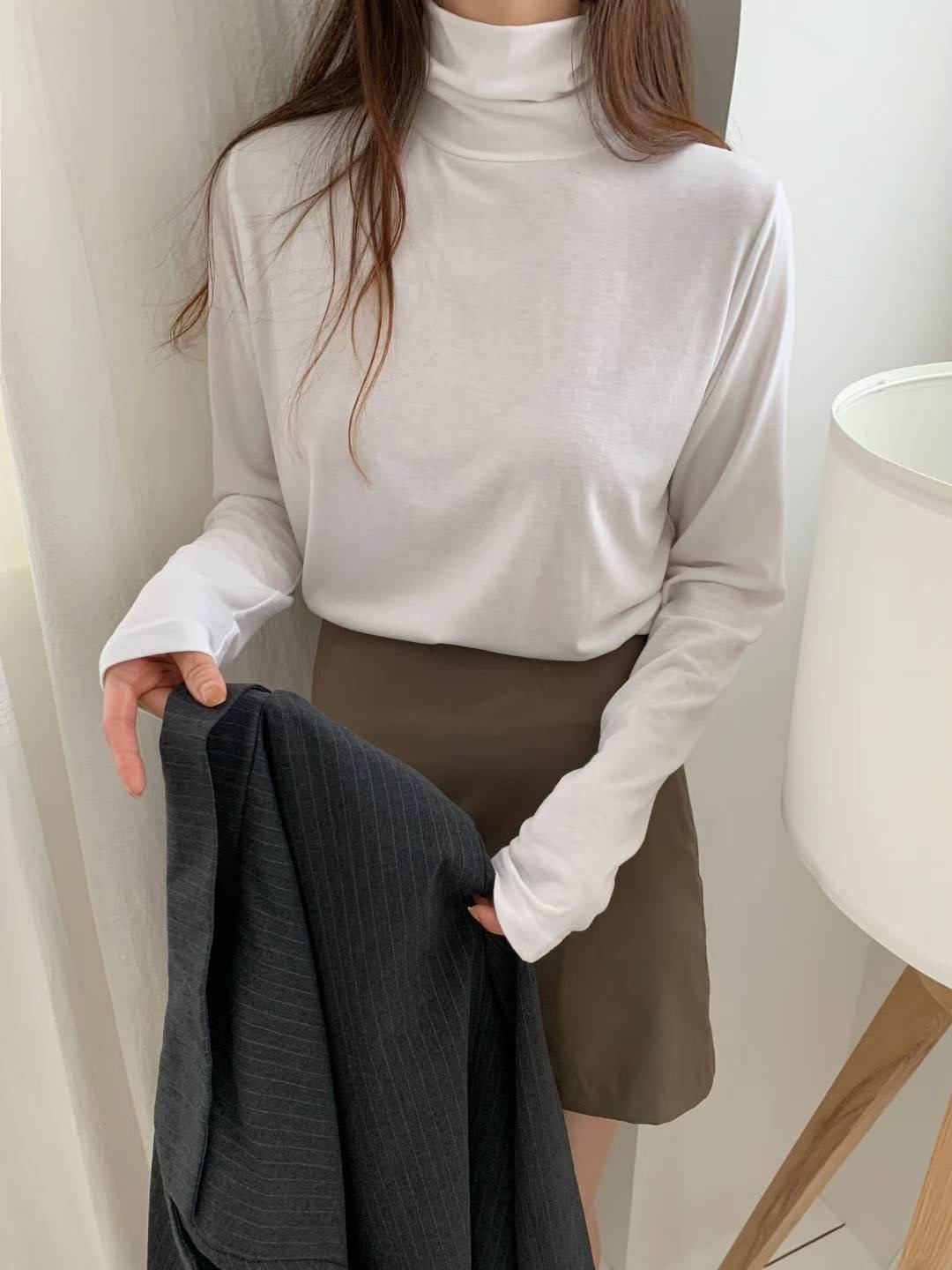 TDOUBLEJ韓國直郵㊣女士新品推薦職業休閑時尚熱賣25秋冬長袖T恤TDOUBLEJ長袖T恤圖色1