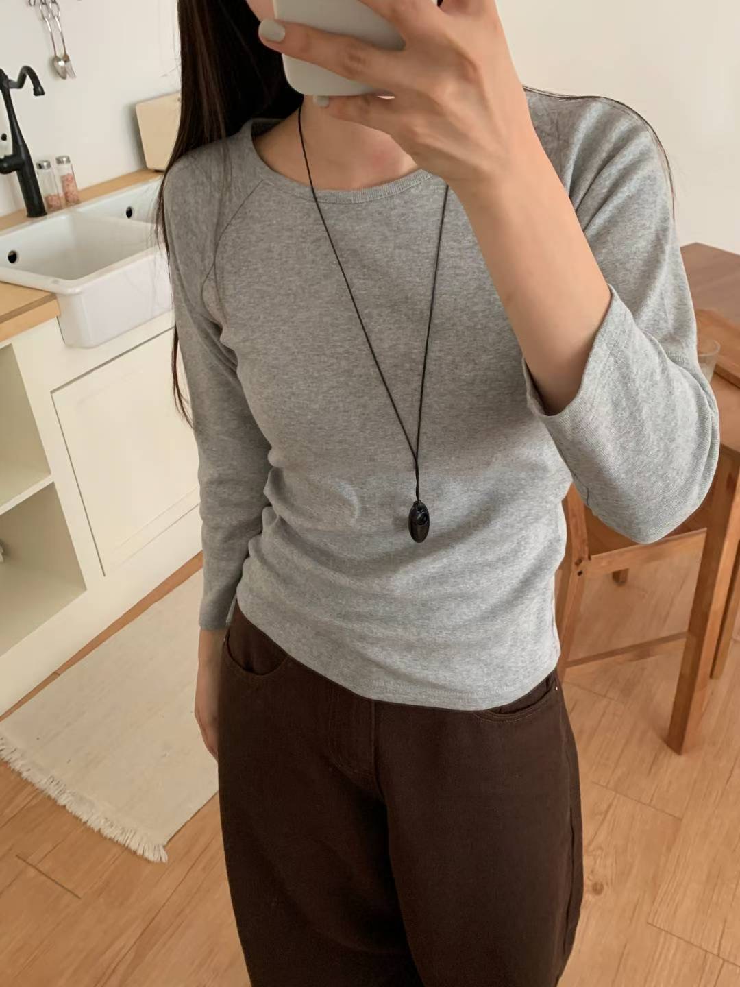 TDOUBLEJ東大門㊣直郵女士新品推薦人氣時尚休閑25秋冬長袖T恤TDOUBLEJ長袖T恤圖色2