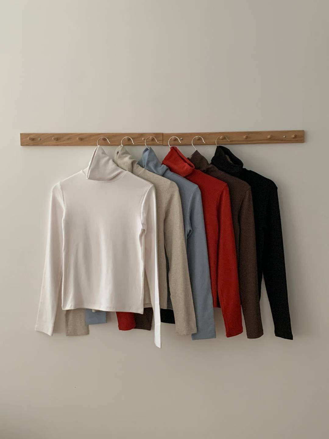 TDOUBLEJ韓國代購㊣女裝新款休閑25秋冬熱賣職業人氣長袖T恤TDOUBLEJ長袖T恤圖色6左六色