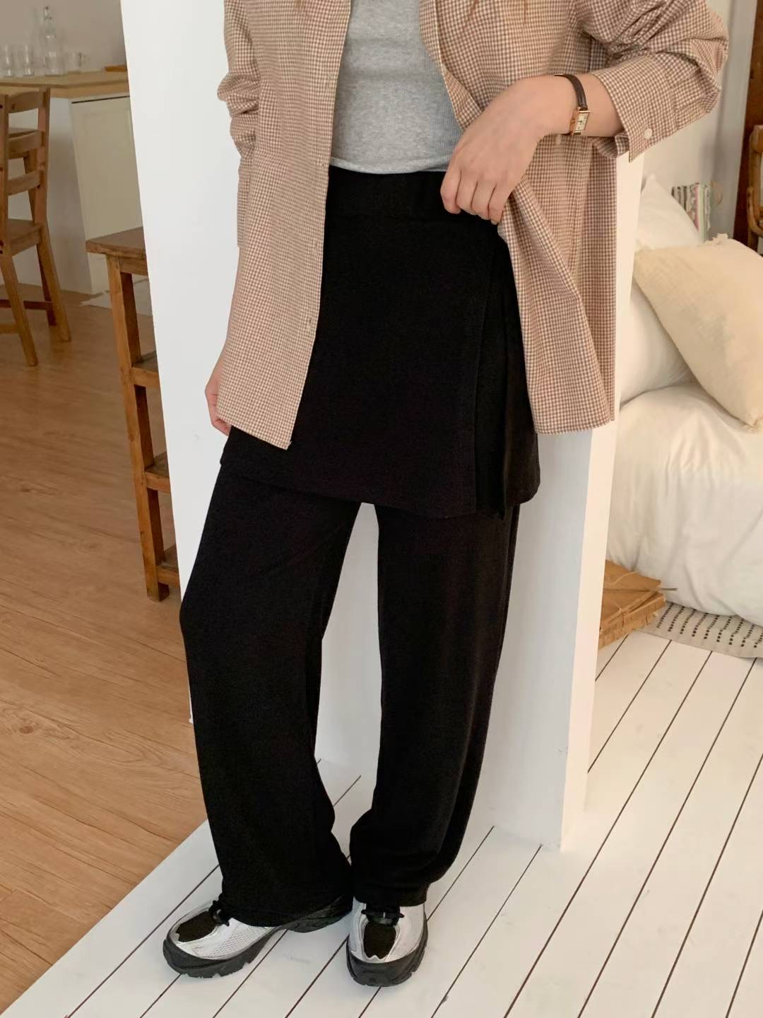 TDOUBLEJ東大門㊣代購女士新款25秋冬時尚休閑推薦人氣裙褲TDOUBLEJ裙褲圖色3