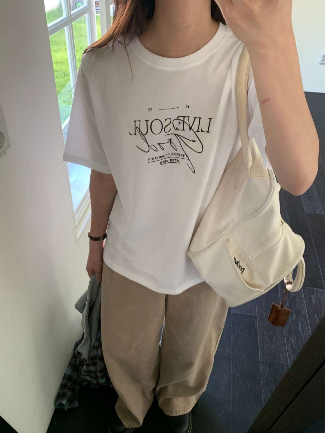 TDOUBLEJ東大門㊣直郵女裝新品時尚熱賣人氣25秋冬推薦休閑T恤TDOUBLEJT恤圖色1