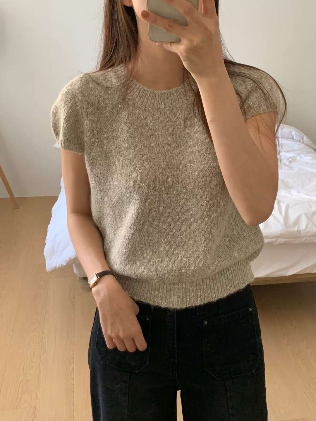 TDOUBLEJ東大門㊣代購女裝新款25秋冬休閑人氣推薦熱賣針織衫TDOUBLEJ針織衫圖色1