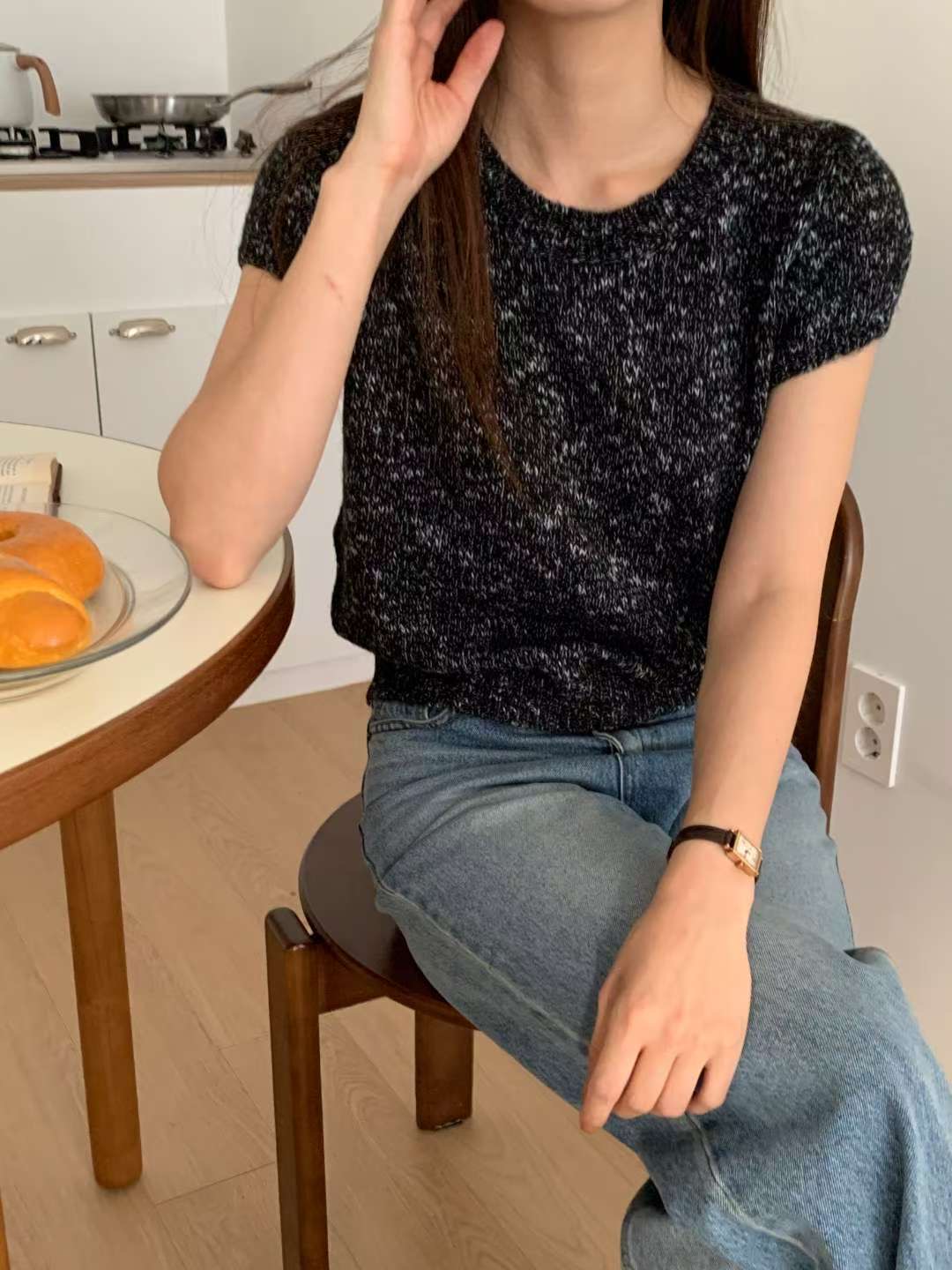 TDOUBLEJ東大門㊣代購女裝新款25秋冬休閑人氣推薦熱賣針織衫TDOUBLEJ針織衫圖色5