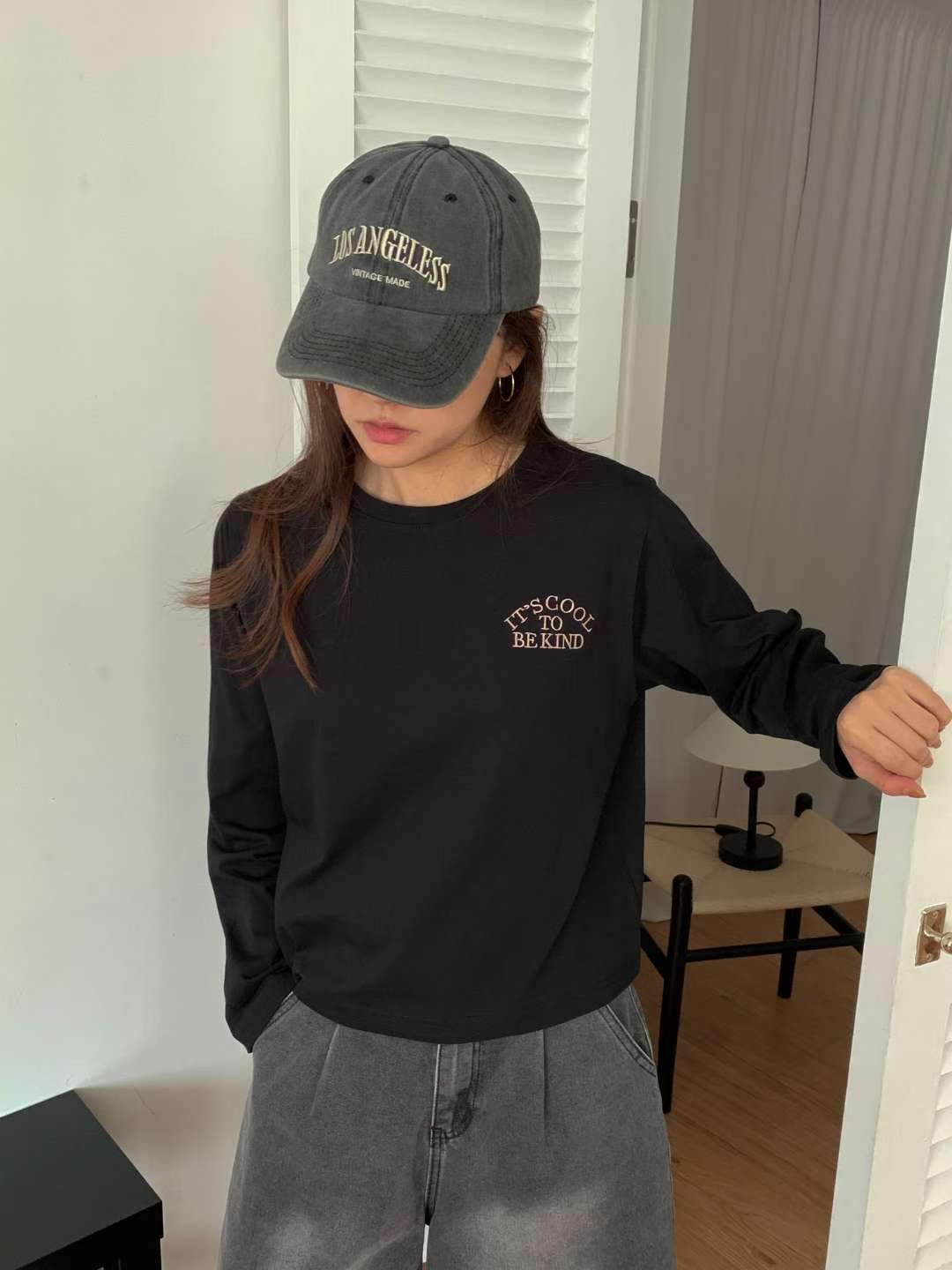 TDOUBLEJ東大門㊣代購女裝新款推薦休閑職業25秋冬人氣長袖T恤TDOUBLEJ長袖T恤圖色3