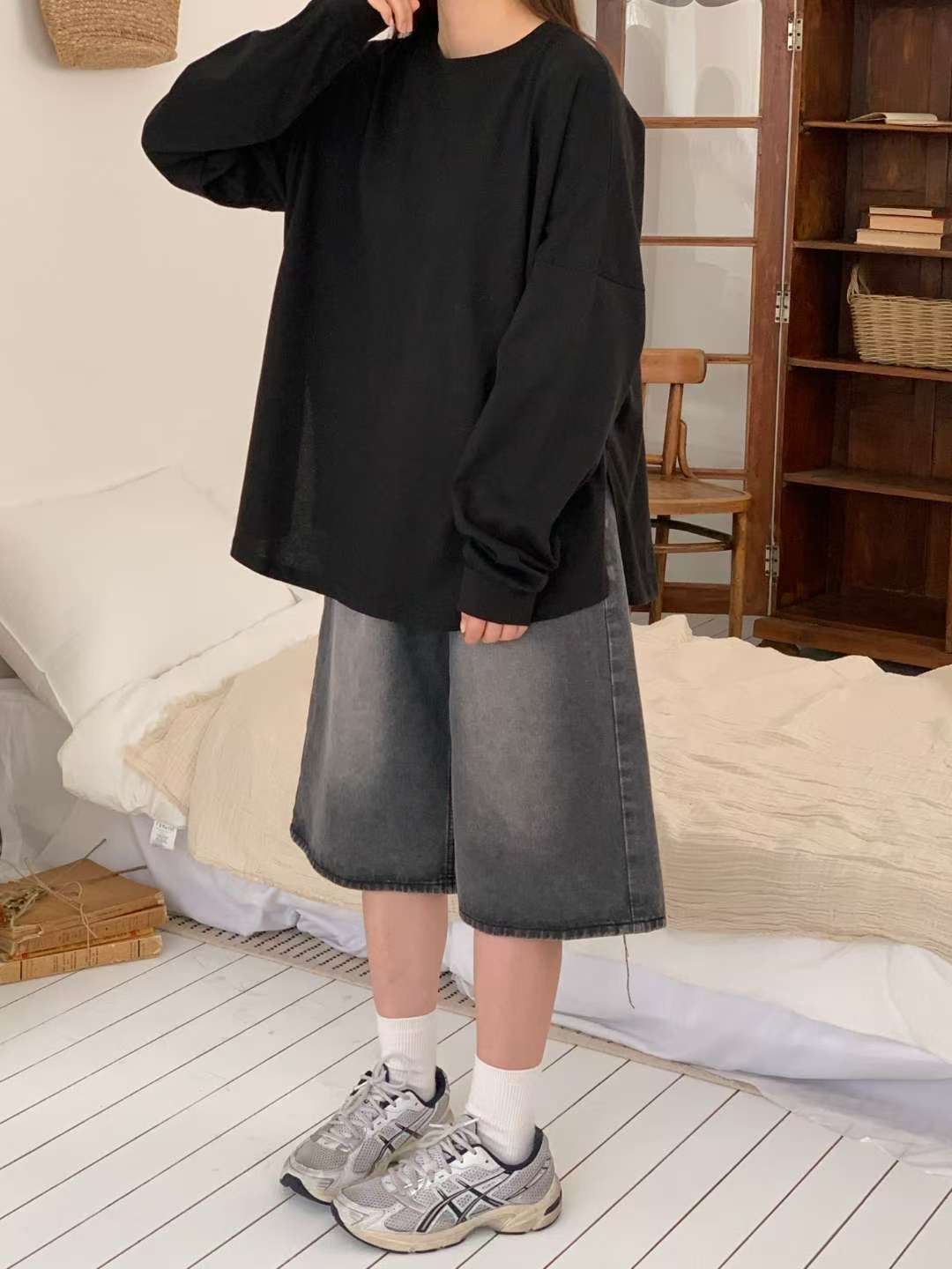 TDOUBLEJ東大門㊣直郵女士新品時尚休閑人氣職業推薦長袖T恤TDOUBLEJ長袖T恤圖色4