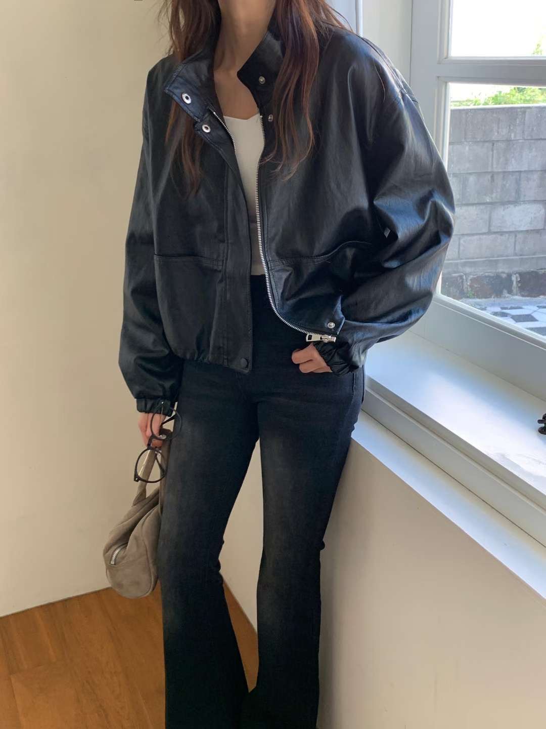 TDOUBLEJ東大門㊣實拍女士新品職業25秋冬休閑時尚人氣夾克TDOUBLEJ夾克圖色1