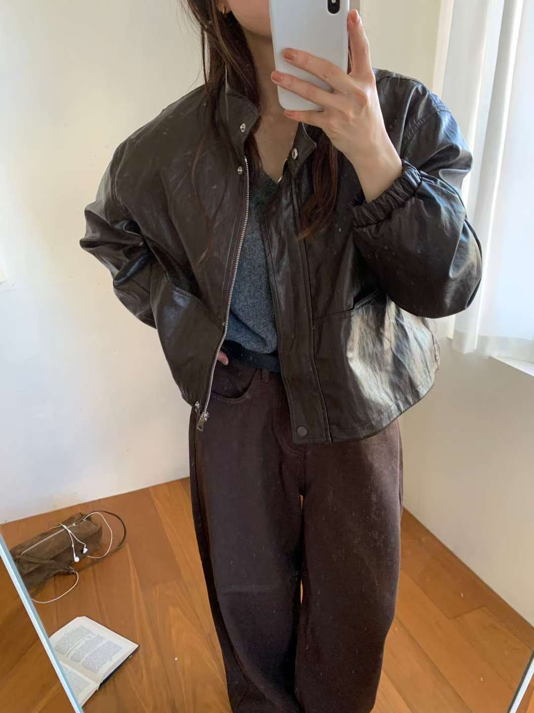 TDOUBLEJ東大門㊣實拍女士新品職業25秋冬休閑時尚人氣夾克TDOUBLEJ夾克圖色2