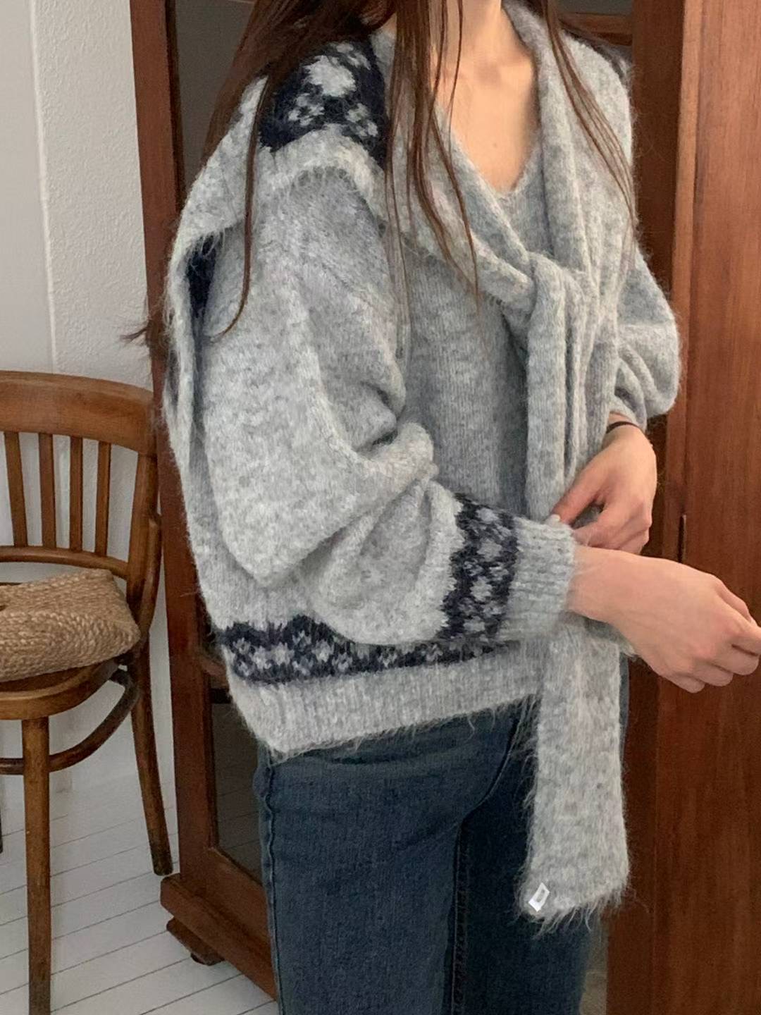 TDOUBLEJ韓國直郵㊣女裝新品人氣推薦25秋冬休閑職業套裝套裝TDOUBLEJ套裝圖色2