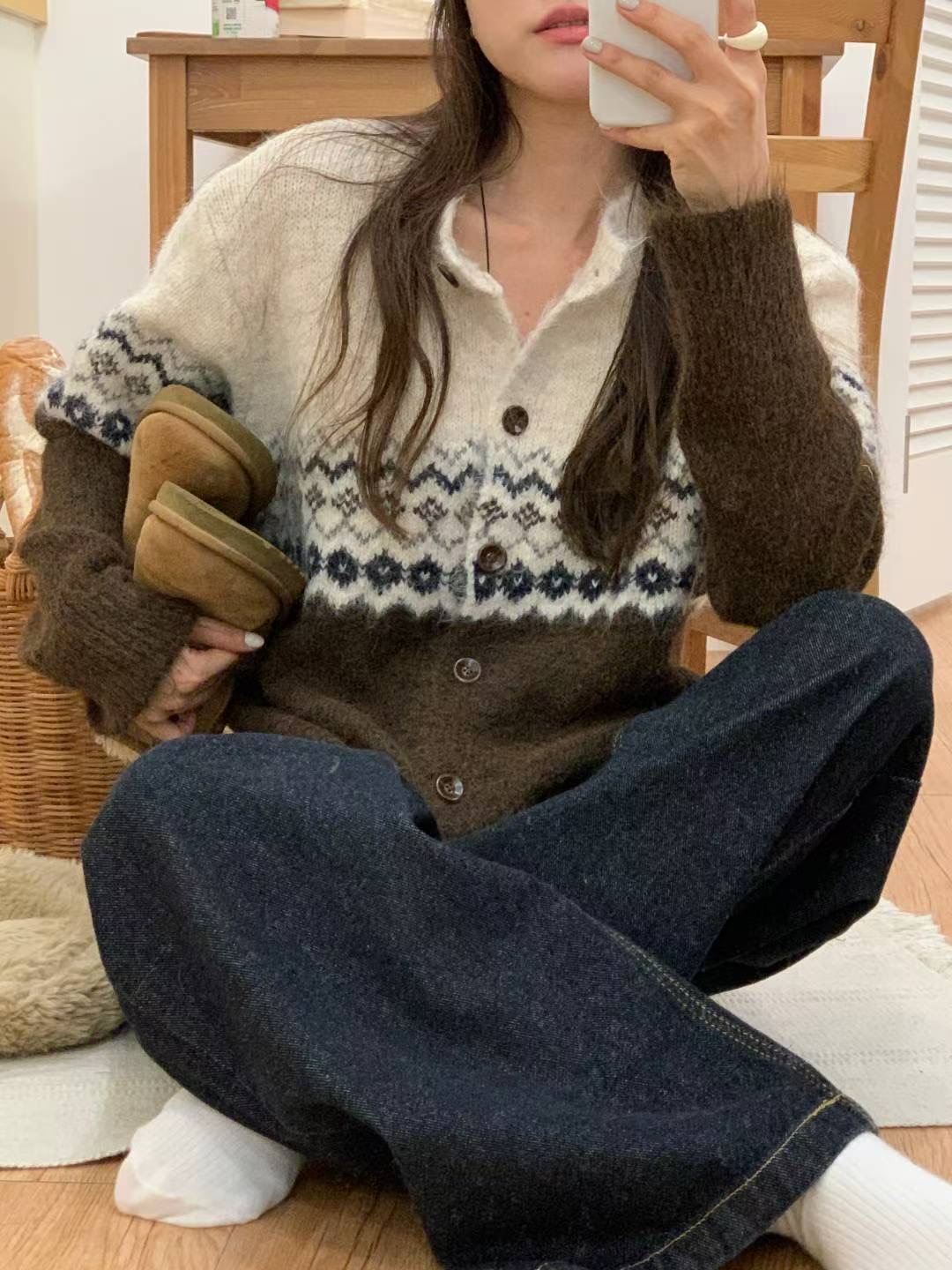 TDOUBLEJ東大門㊣代購女裝新款職業推薦25秋冬時尚休閑針織衫TDOUBLEJ針織衫圖色2