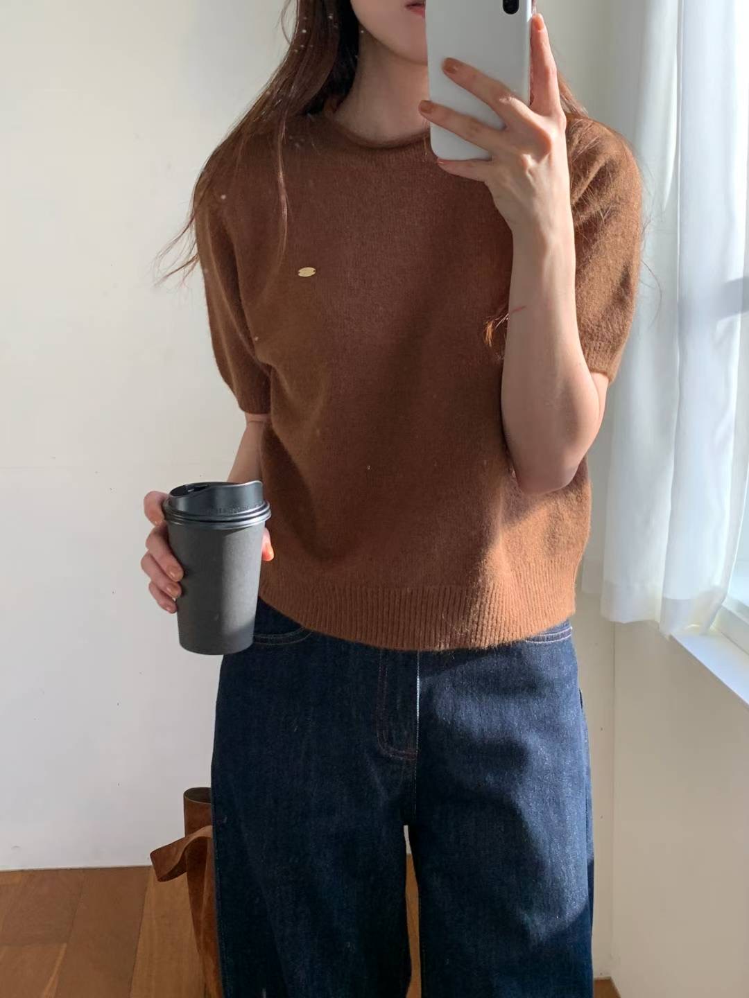 TDOUBLEJ東大門㊣直郵女士新品25秋冬職業人氣時尚熱賣針織衫TDOUBLEJ針織衫圖色3