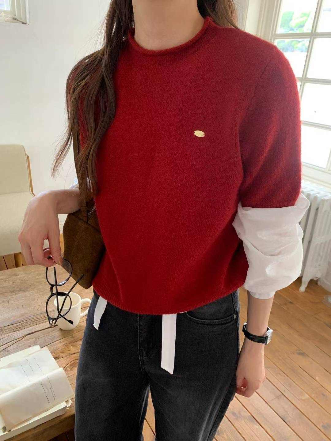 TDOUBLEJ東大門㊣直郵女士新品25秋冬職業人氣時尚熱賣針織衫TDOUBLEJ針織衫圖色5