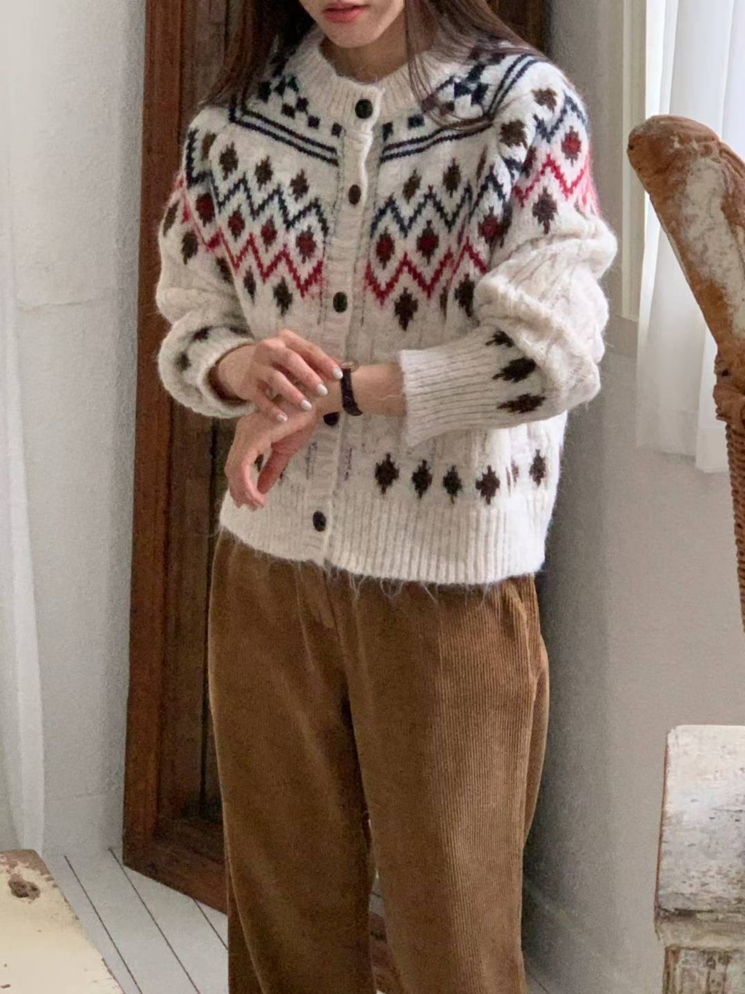 TDOUBLEJ東大門㊣直郵女裝新品25秋冬休閑人氣推薦時尚針織衫TDOUBLEJ針織衫圖色1