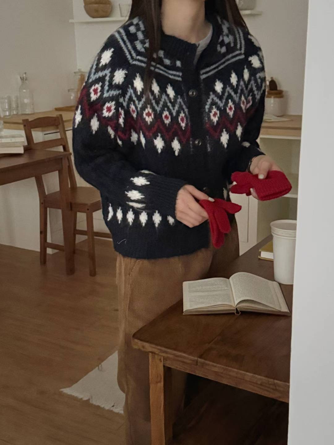 TDOUBLEJ東大門㊣直郵女裝新品25秋冬休閑人氣推薦時尚針織衫TDOUBLEJ針織衫圖色2