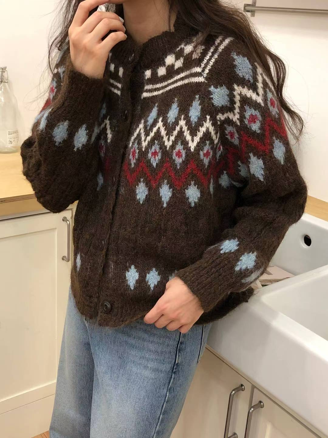 TDOUBLEJ東大門㊣直郵女裝新品25秋冬休閑人氣推薦時尚針織衫TDOUBLEJ針織衫圖色3