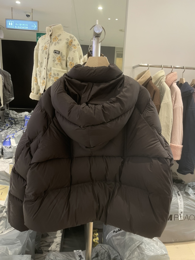 A P-STUDIO韓國代購㊣女士新品休閑時尚人氣短款羽絨服兜帽A P-STUDIO短款羽絨服