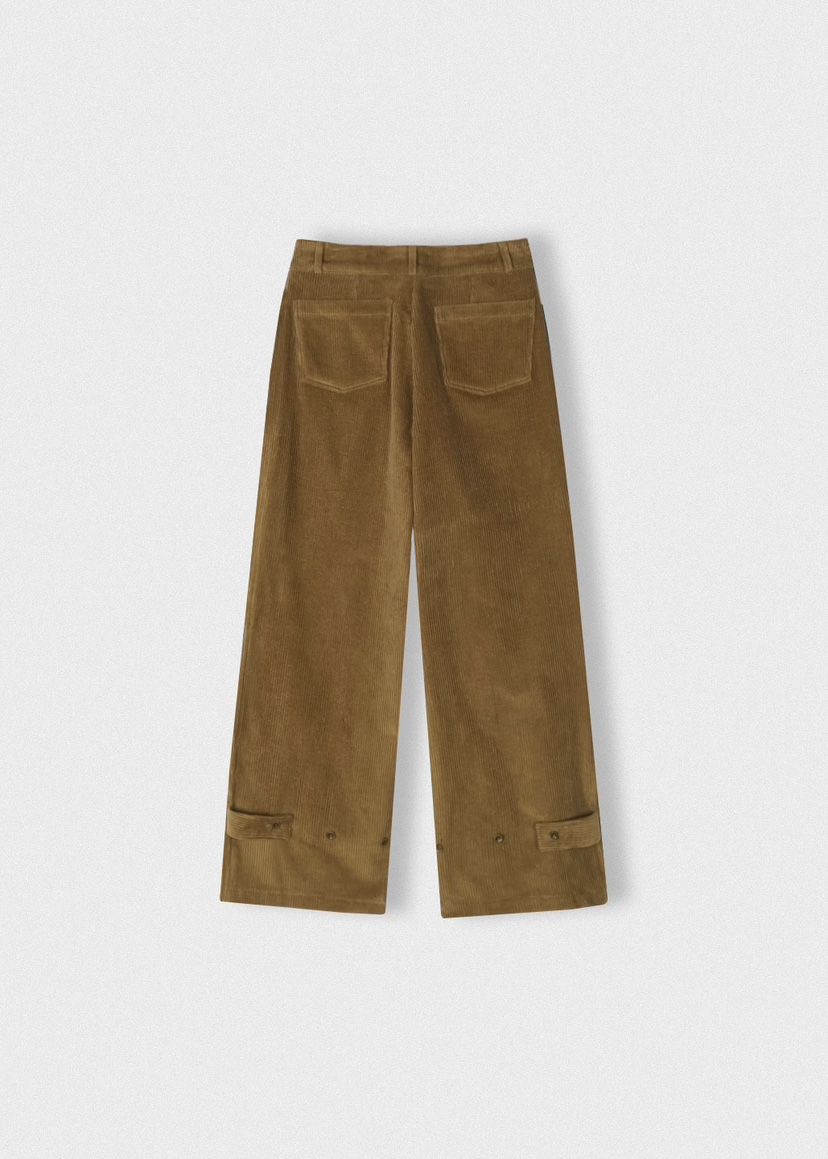 A Flan東大門㊣代購女士新品時尚休閑職業25秋冬休閑褲燈芯絨A:FLAN EDITION休閑褲