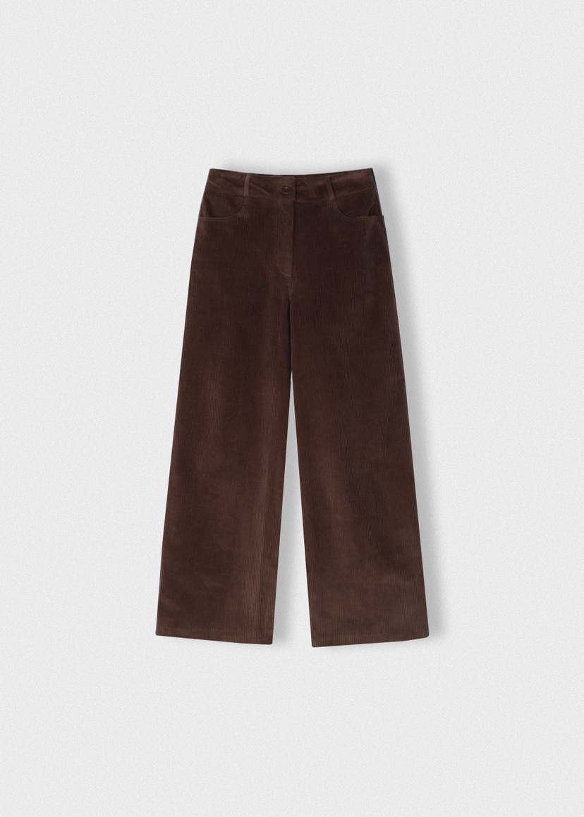 A Flan東大門㊣代購女士新品時尚休閑職業25秋冬休閑褲燈芯絨A:FLAN EDITION休閑褲