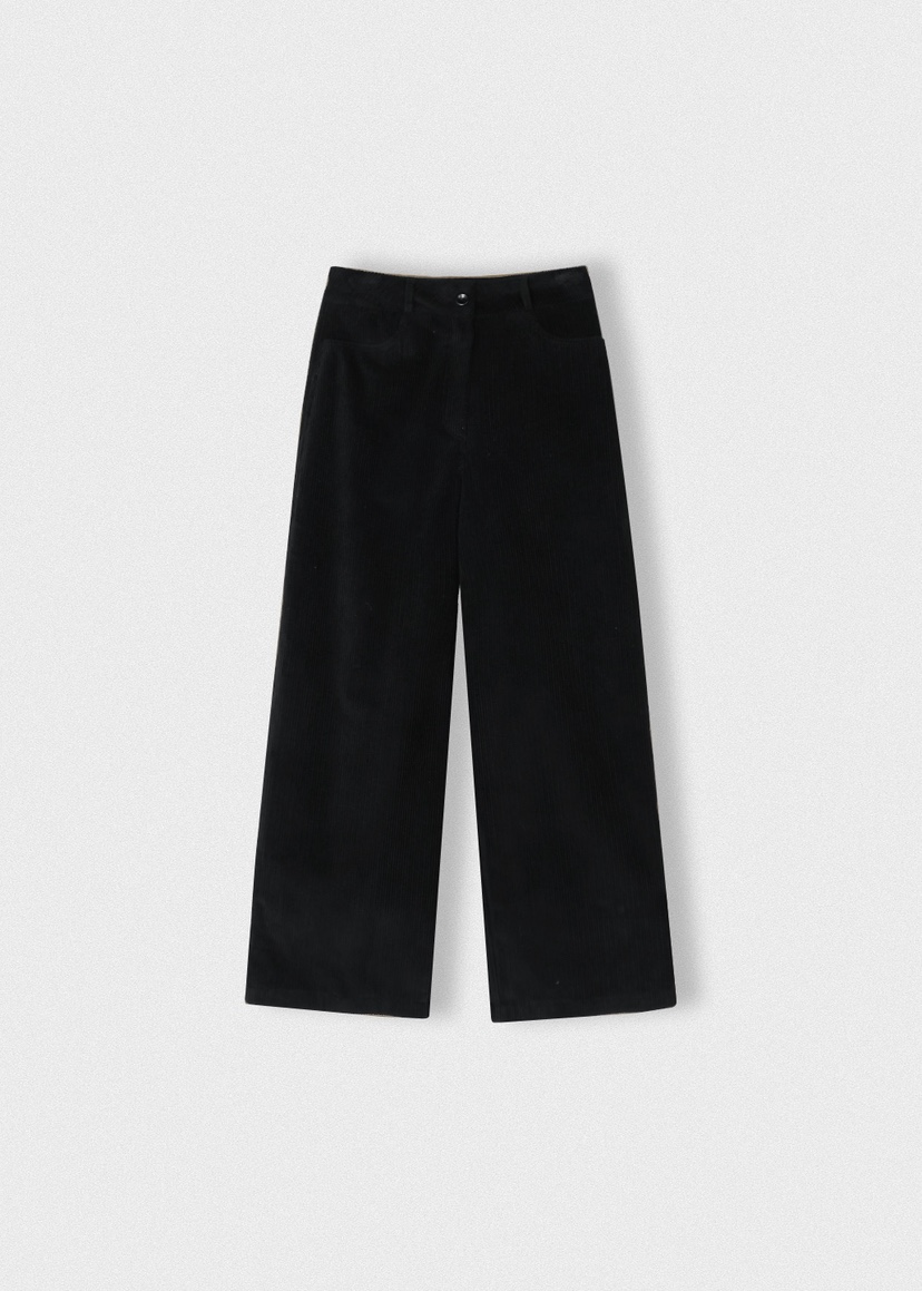 A Flan東大門㊣代購女士新品時尚休閑職業25秋冬休閑褲燈芯絨A:FLAN EDITION休閑褲