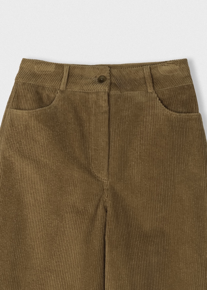 A Flan東大門㊣代購女士新品時尚休閑職業25秋冬休閑褲燈芯絨A:FLAN EDITION休閑褲