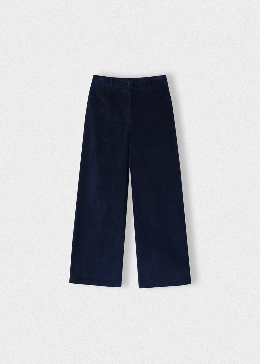 A Flan東大門㊣代購女士新品時尚休閑職業25秋冬休閑褲燈芯絨A:FLAN EDITION休閑褲圖色2