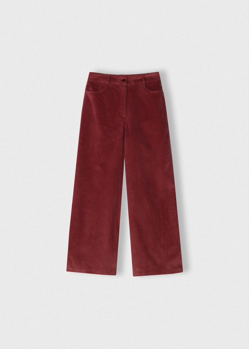 A Flan東大門㊣代購女士新品時尚休閑職業25秋冬休閑褲燈芯絨A:FLAN EDITION休閑褲圖色4