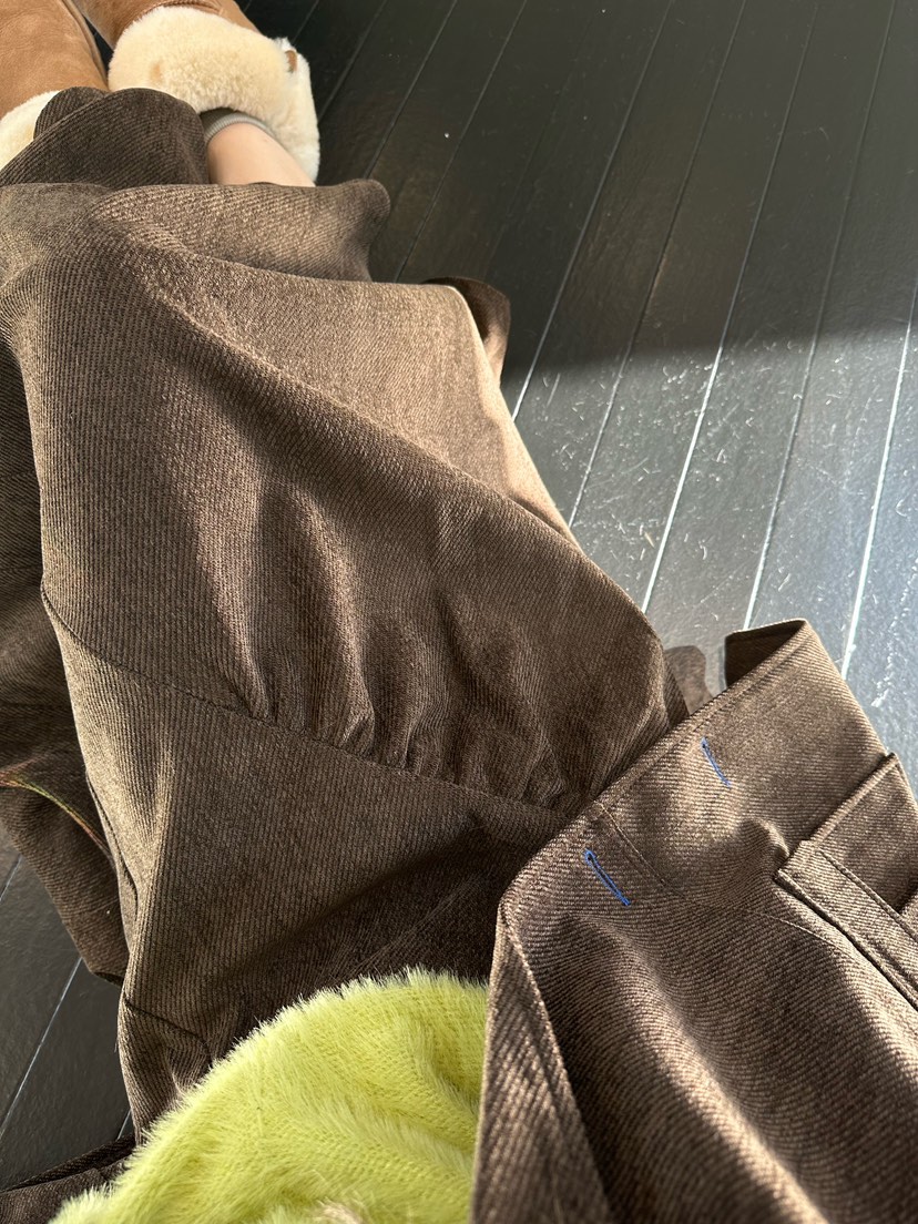 ZEROZERO韓國代購㊣女士新款時尚職業真品休閑長裙復古喇叭ZEROZERO長裙