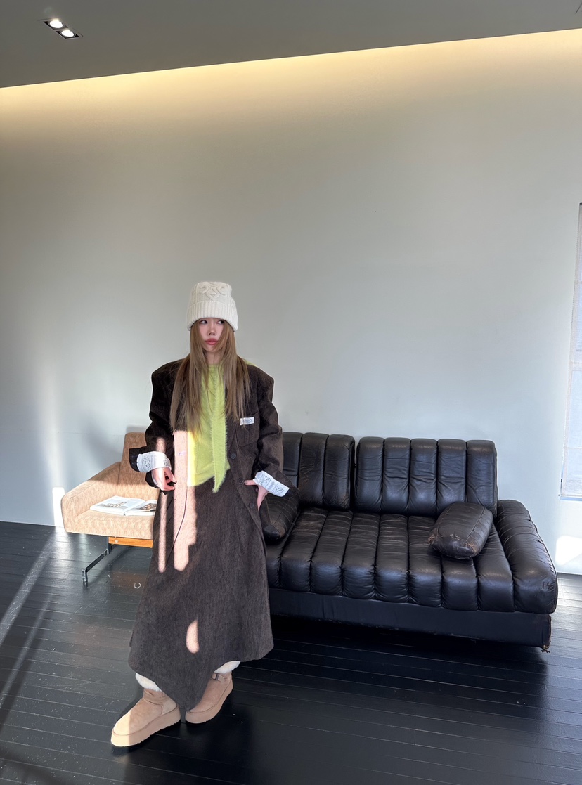 ZEROZERO韓國代購㊣女士新款時尚職業真品休閑長裙復古喇叭ZEROZERO長裙