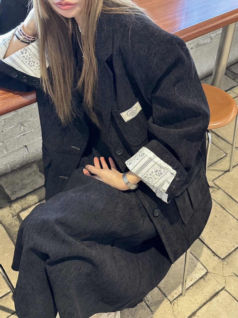 ZEROZERO韓國代購㊣女士新款時尚職業真品休閑長裙復古喇叭ZEROZERO長裙