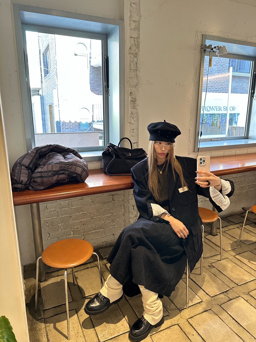 ZEROZERO韓國代購㊣女士新款時尚職業真品休閑長裙復古喇叭ZEROZERO長裙