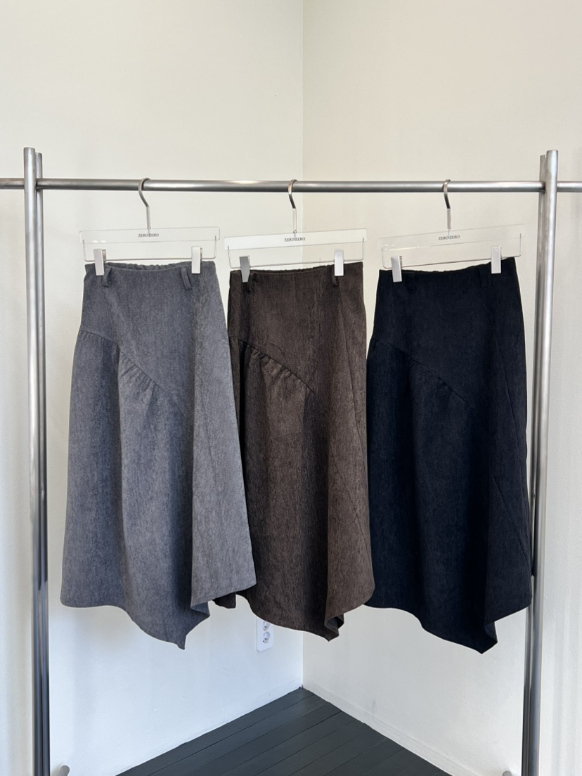 ZEROZERO韓國代購㊣女士新款時尚職業真品休閑長裙復古喇叭ZEROZERO長裙