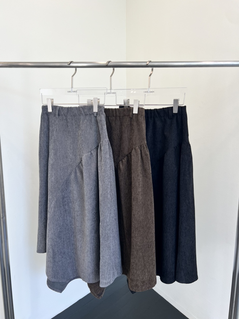 ZEROZERO韓國代購㊣女士新款時尚職業真品休閑長裙復古喇叭ZEROZERO長裙