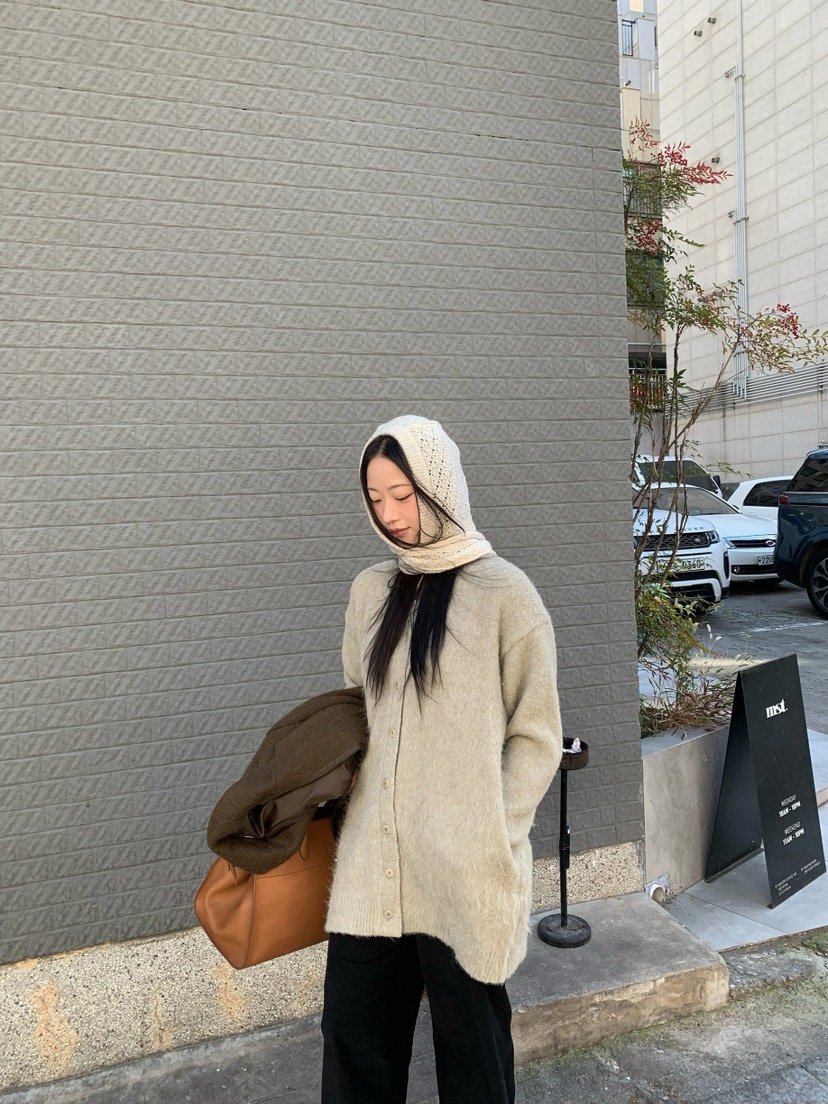 A Flan韓國代購㊣女士新款推薦真品職業人氣25秋冬針織衫開衫A:FLAN EDITION針織衫